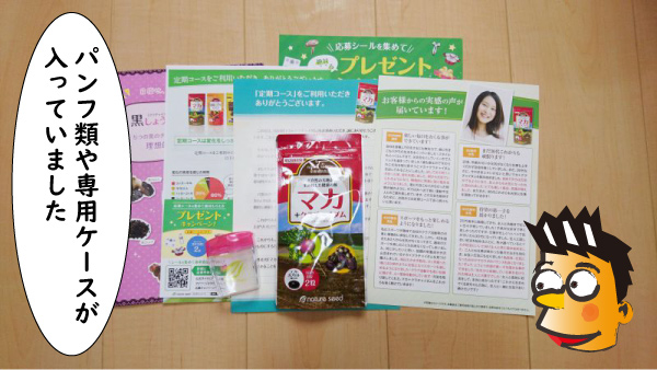 パンフや専用ケースが付属している