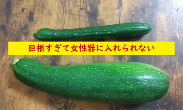 巨根すぎて入れられない