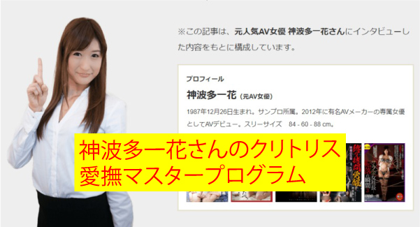 神波多一花愛撫プログラム